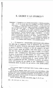 il giudice e lo storico